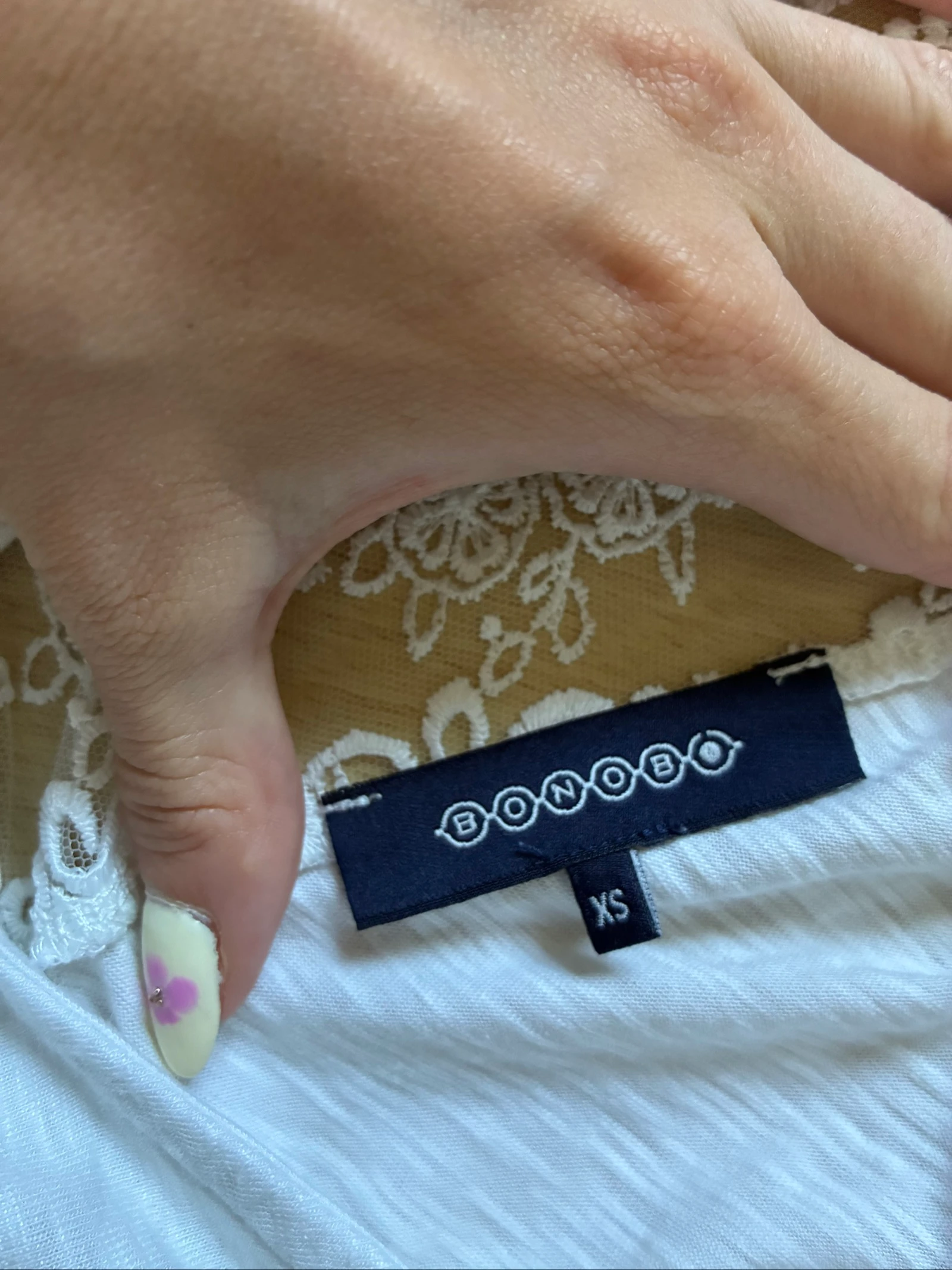 Camiseta com renda XS Bonobo – photo 6